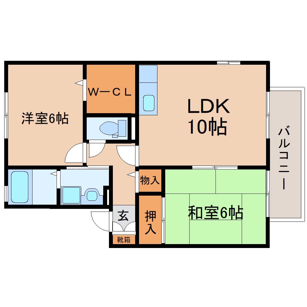 藤枝駅 バス9分  藤枝保健センター下車：停歩5分 2階の物件間取画像