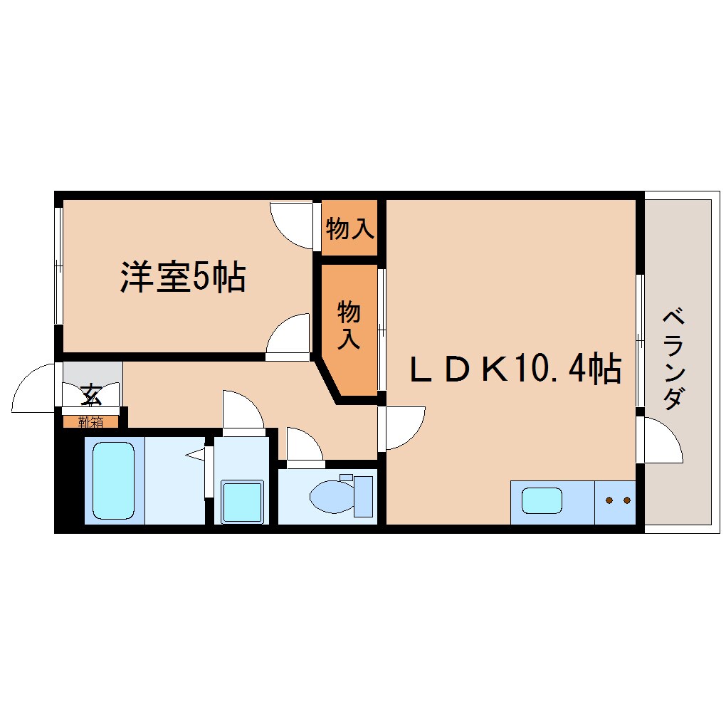静岡県静岡市駿河区西中原1丁目マンション 3階の物件間取画像