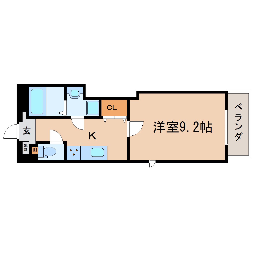 静岡駅 徒歩10分 4階の物件間取画像