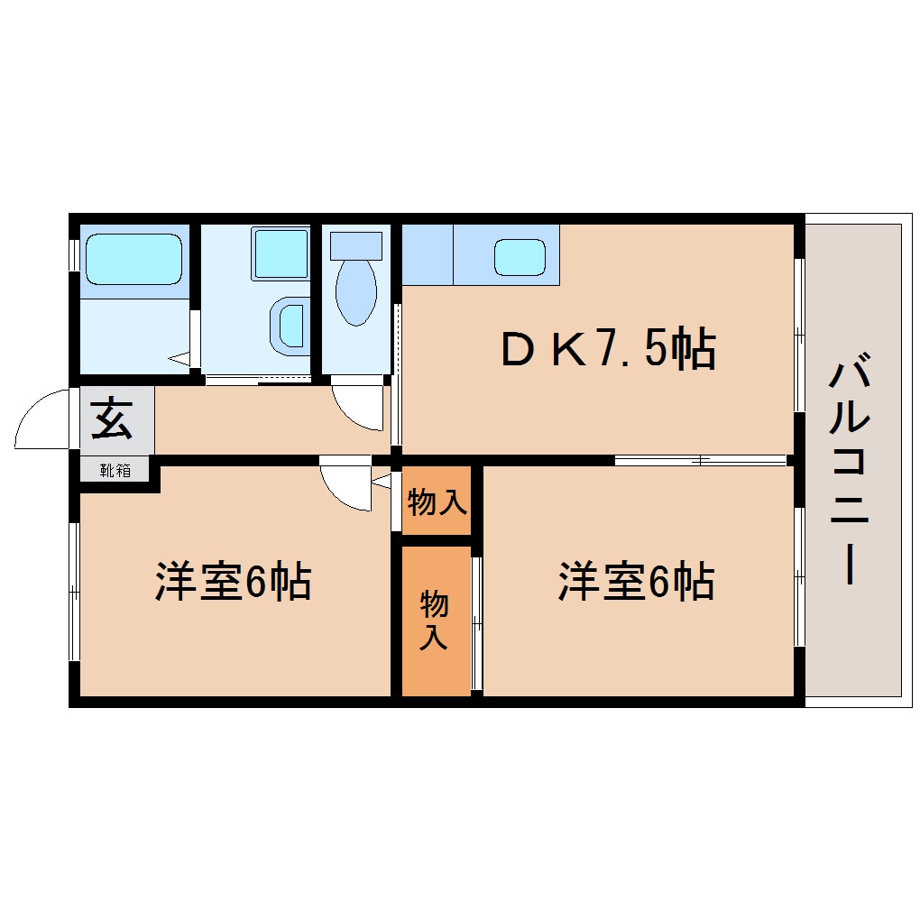 焼津駅 バス8分  坂本下車：停歩4分 1階の物件間取画像