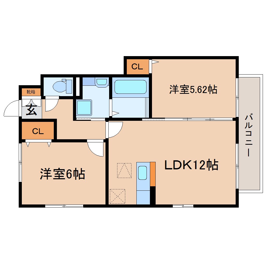 藤枝駅 バス12分  高洲小学校前下車：停歩7分 1階の物件間取画像