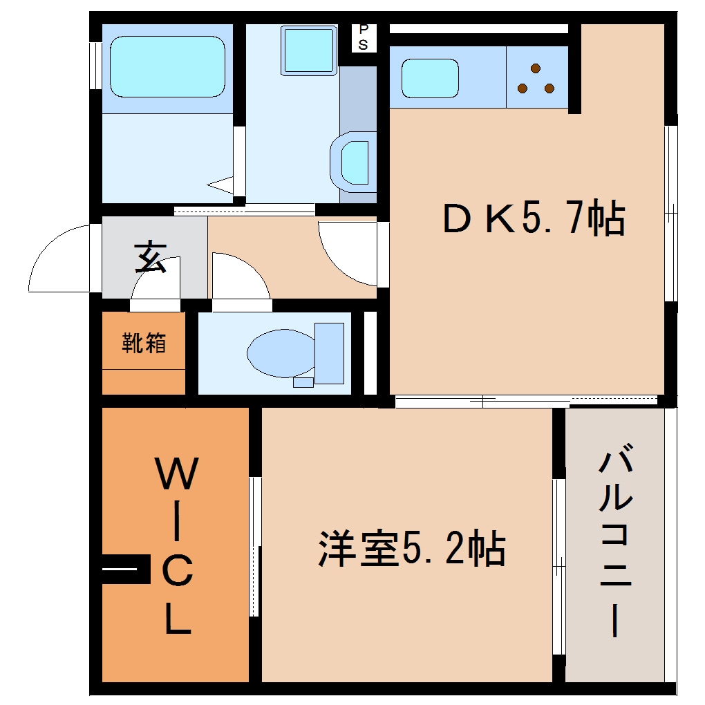 静岡駅 徒歩17分 3階の物件間取画像