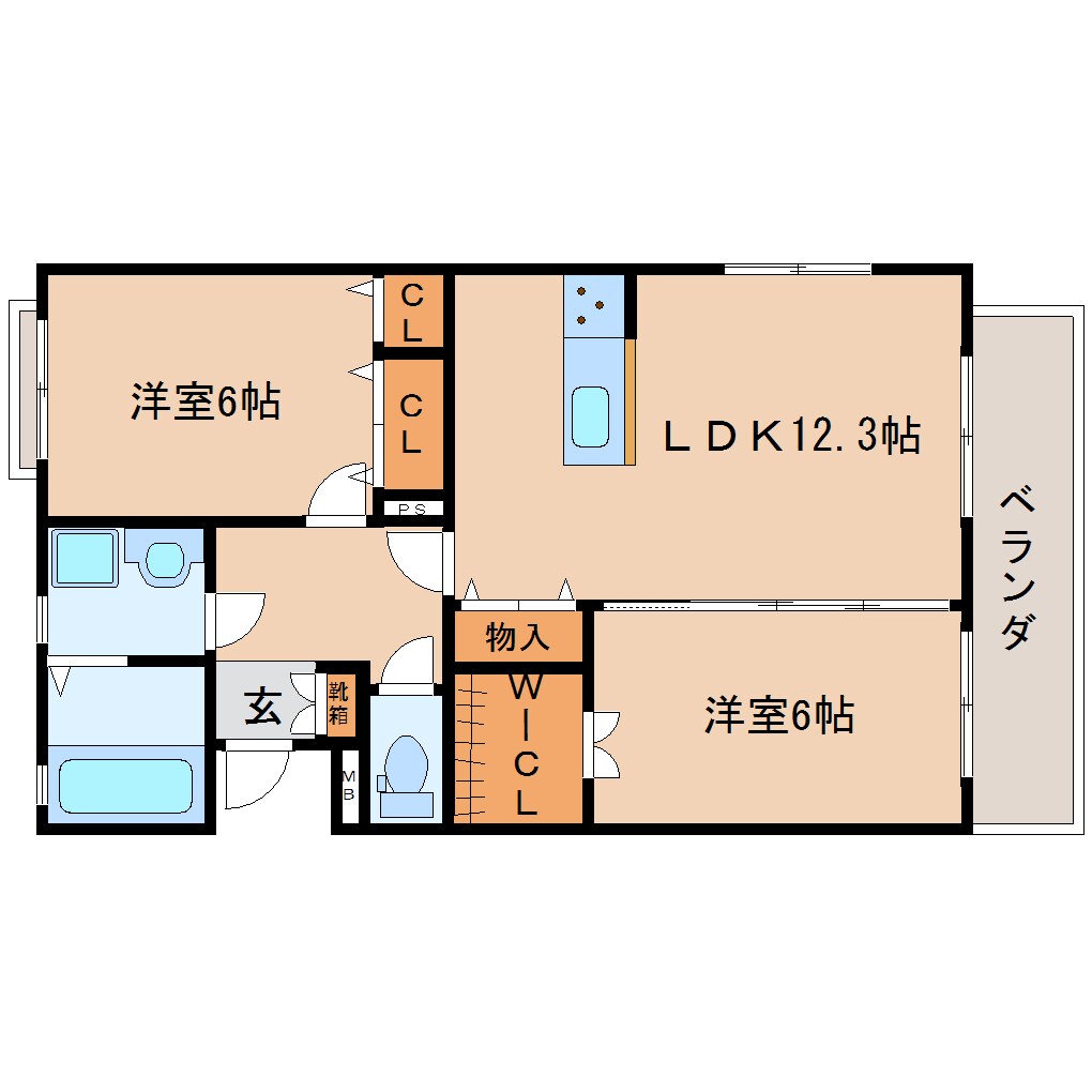 静岡駅 バス9分  中田四丁目下車：停歩1分 4階の物件間取画像