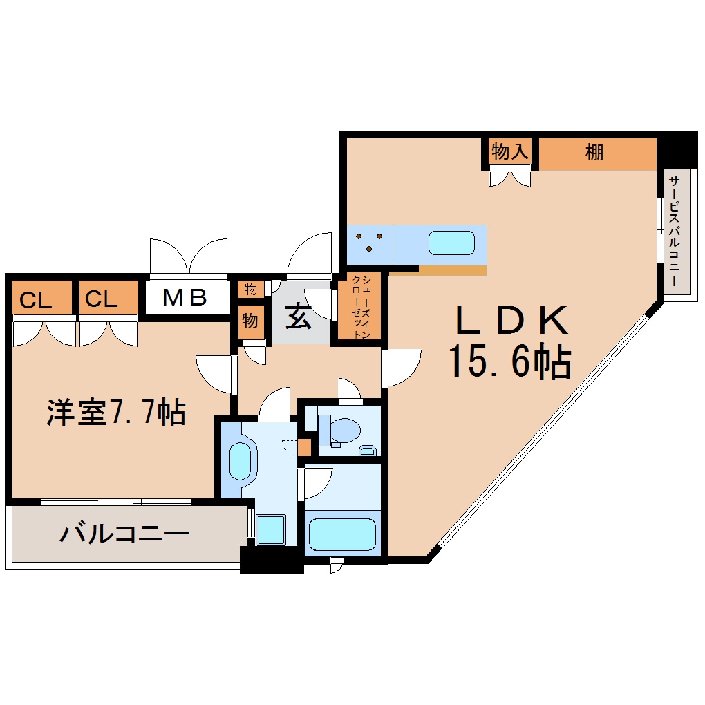 東静岡駅 徒歩5分 9階の物件間取画像