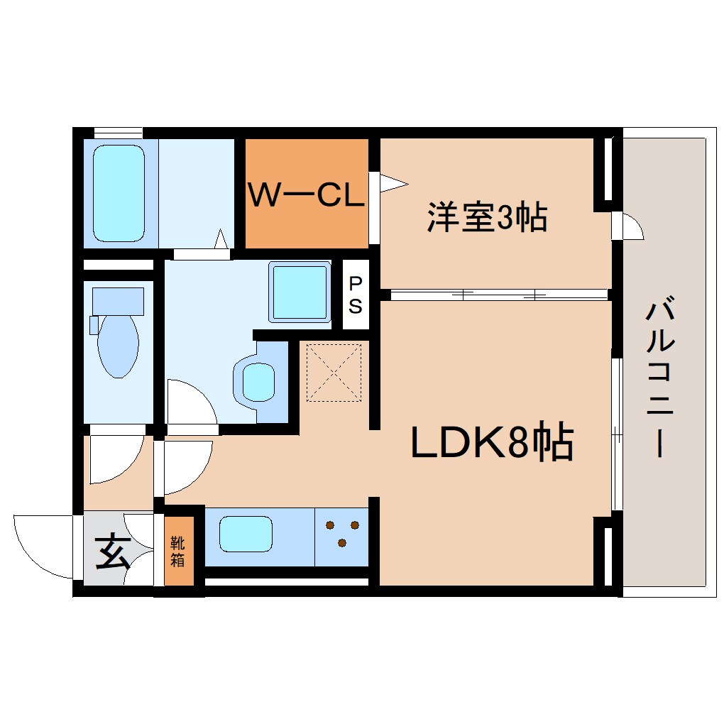 静岡駅 徒歩13分 3階の物件間取画像