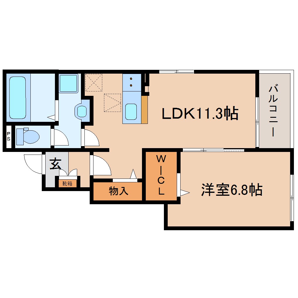 藤枝駅 徒歩22分 1階の物件間取画像