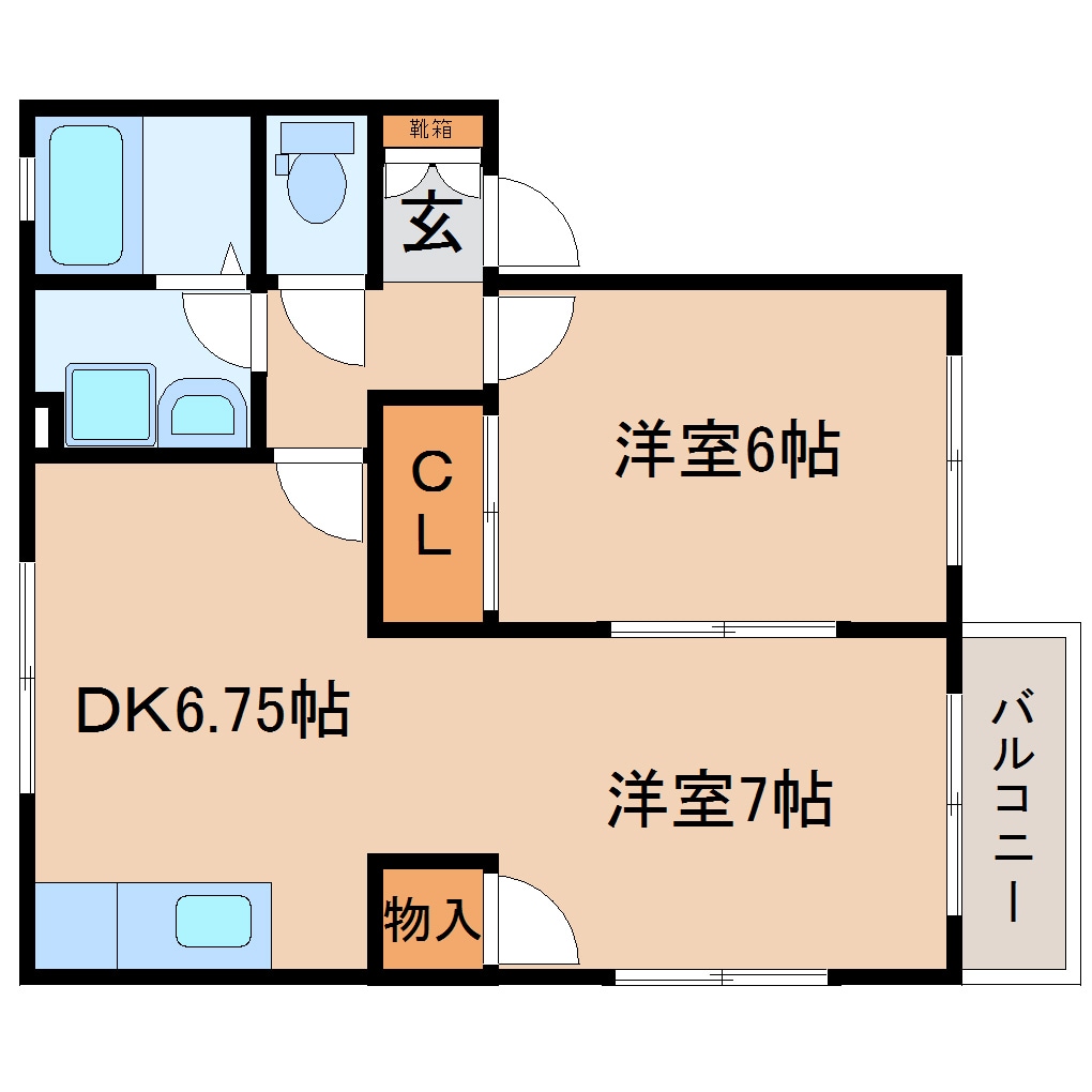 静岡駅 バス16分  中野新田下車：停歩4分 2階の物件間取画像