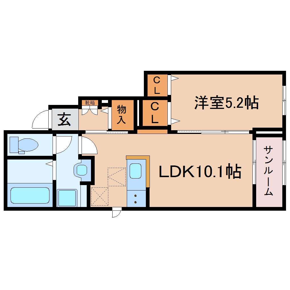 静岡駅 バス19分  宮竹下車：停歩3分 1階の物件間取画像