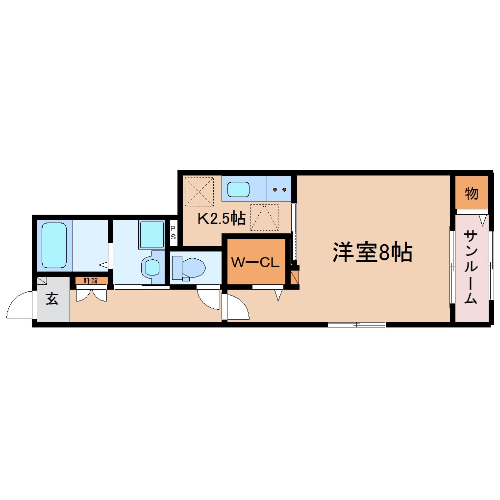 西焼津駅 徒歩23分 1階の物件間取画像