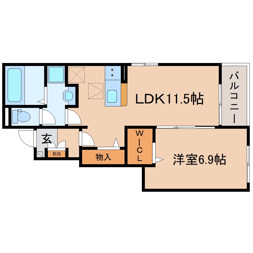 焼津駅 バス17分  石津西公園前下車：停歩4分 1階の物件間取画像