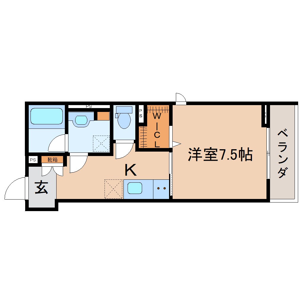 静岡駅 徒歩8分 2階の物件間取画像