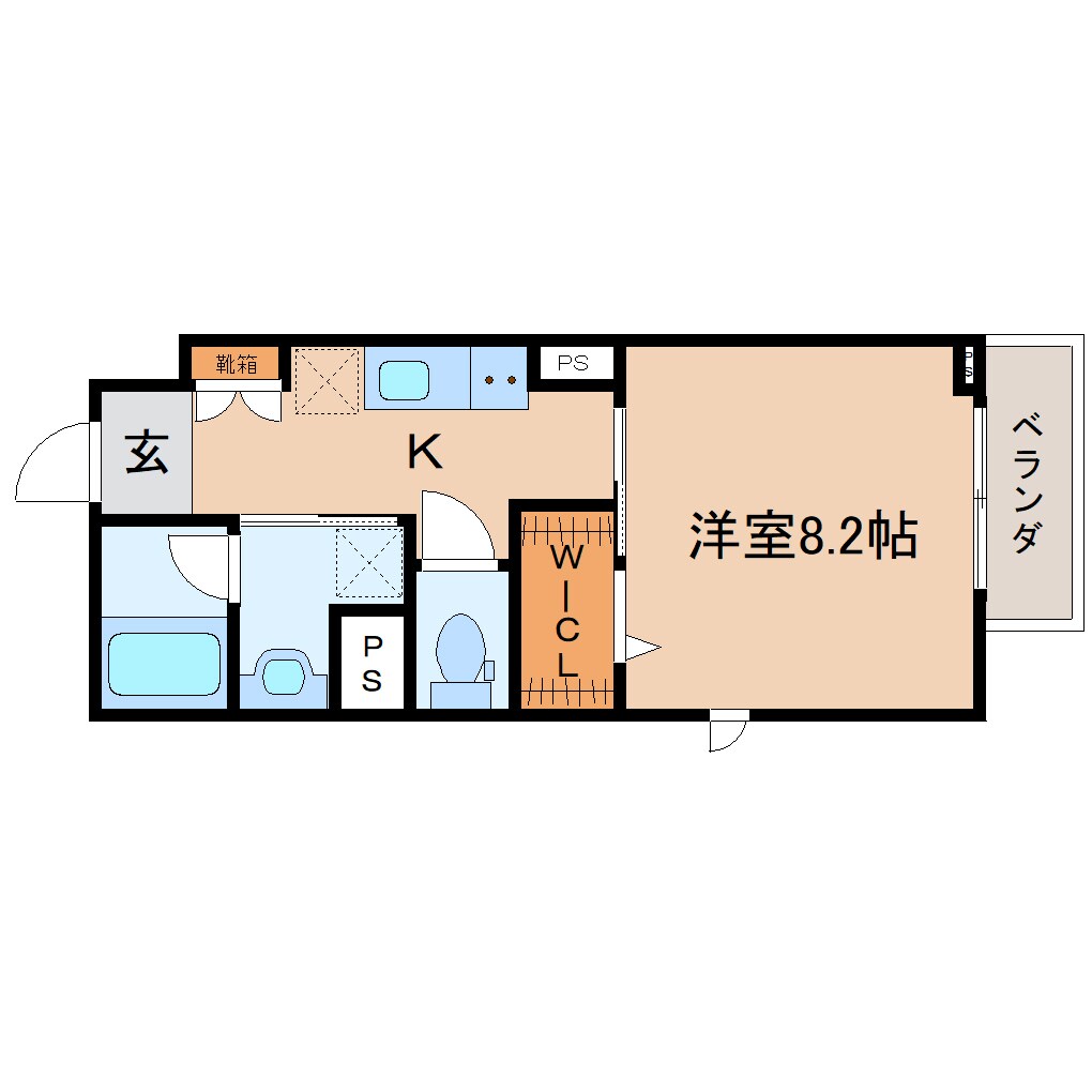 静岡駅 徒歩8分 2階の物件間取画像