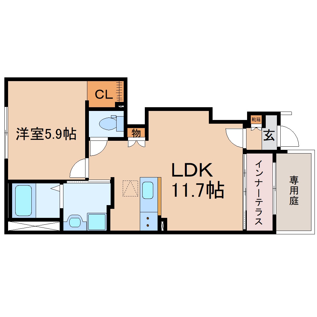 西焼津駅 徒歩24分 1階の物件間取画像