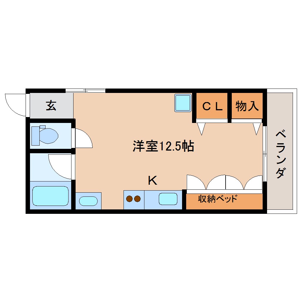 日吉町駅 徒歩14分 2階の物件間取画像