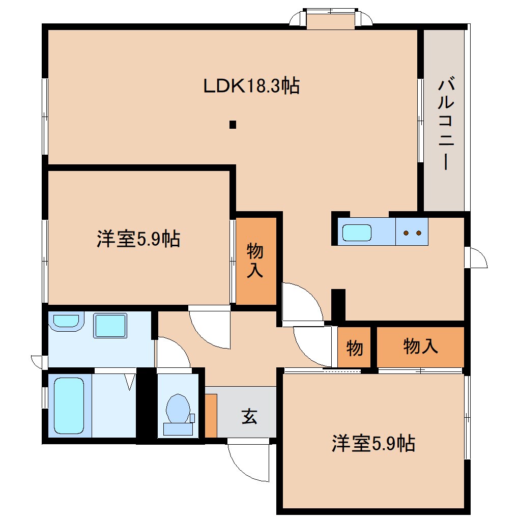 静岡駅 バス20分  御新田下車：停歩6分 1階の物件間取画像