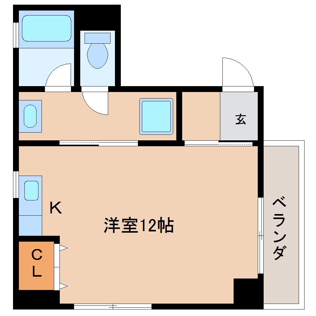 静岡駅 徒歩9分 7階の物件間取画像