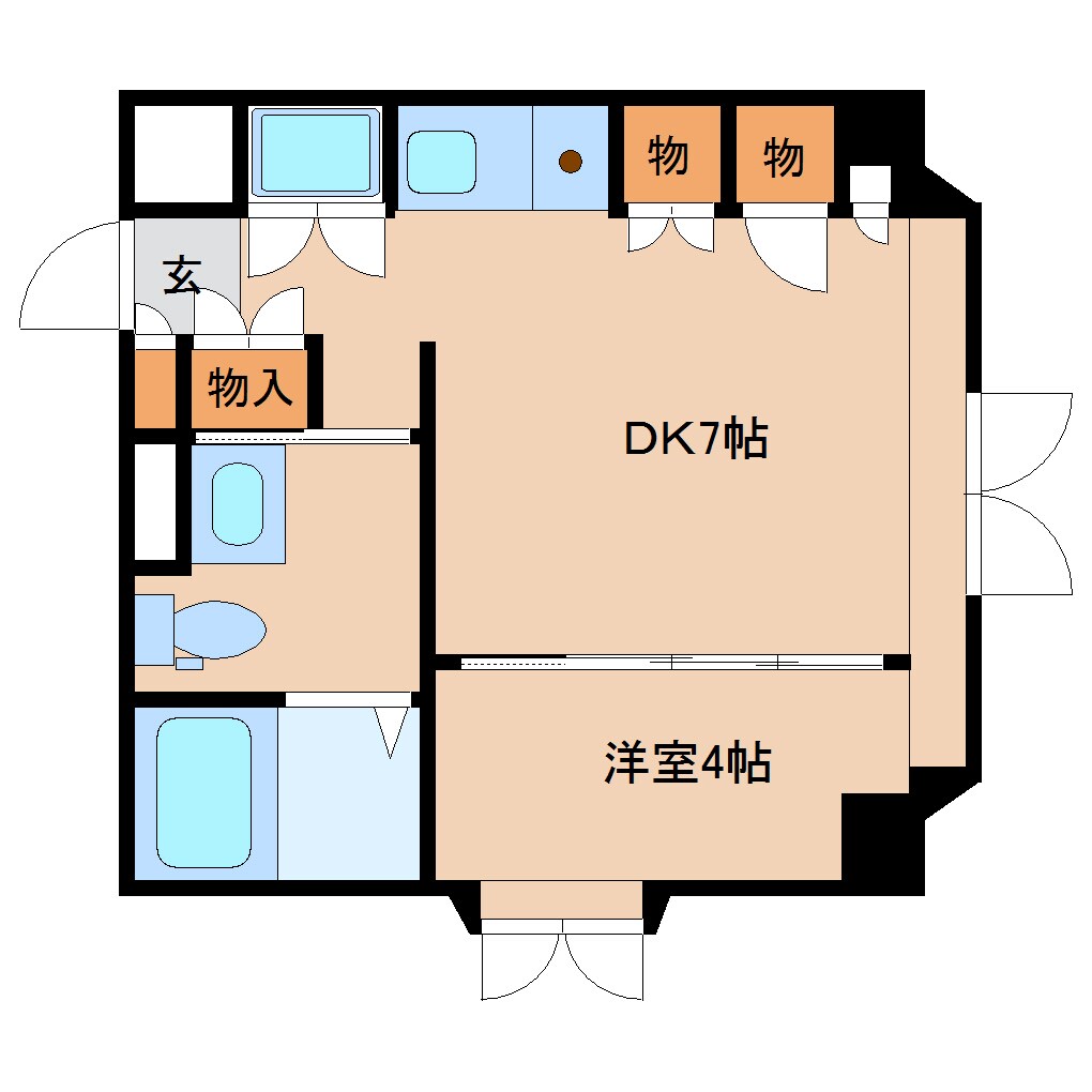 静岡駅 徒歩22分 5階の物件間取画像