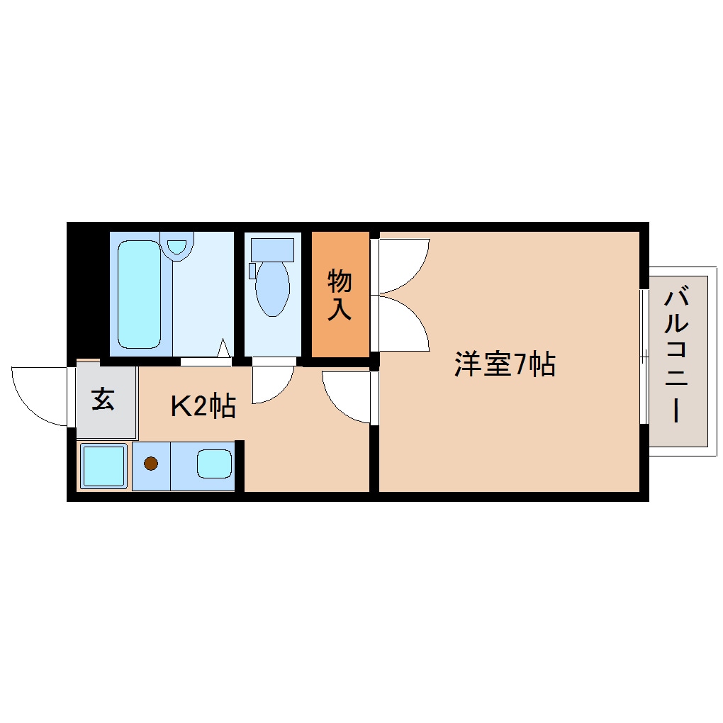 古庄駅 徒歩14分 2階の物件間取画像