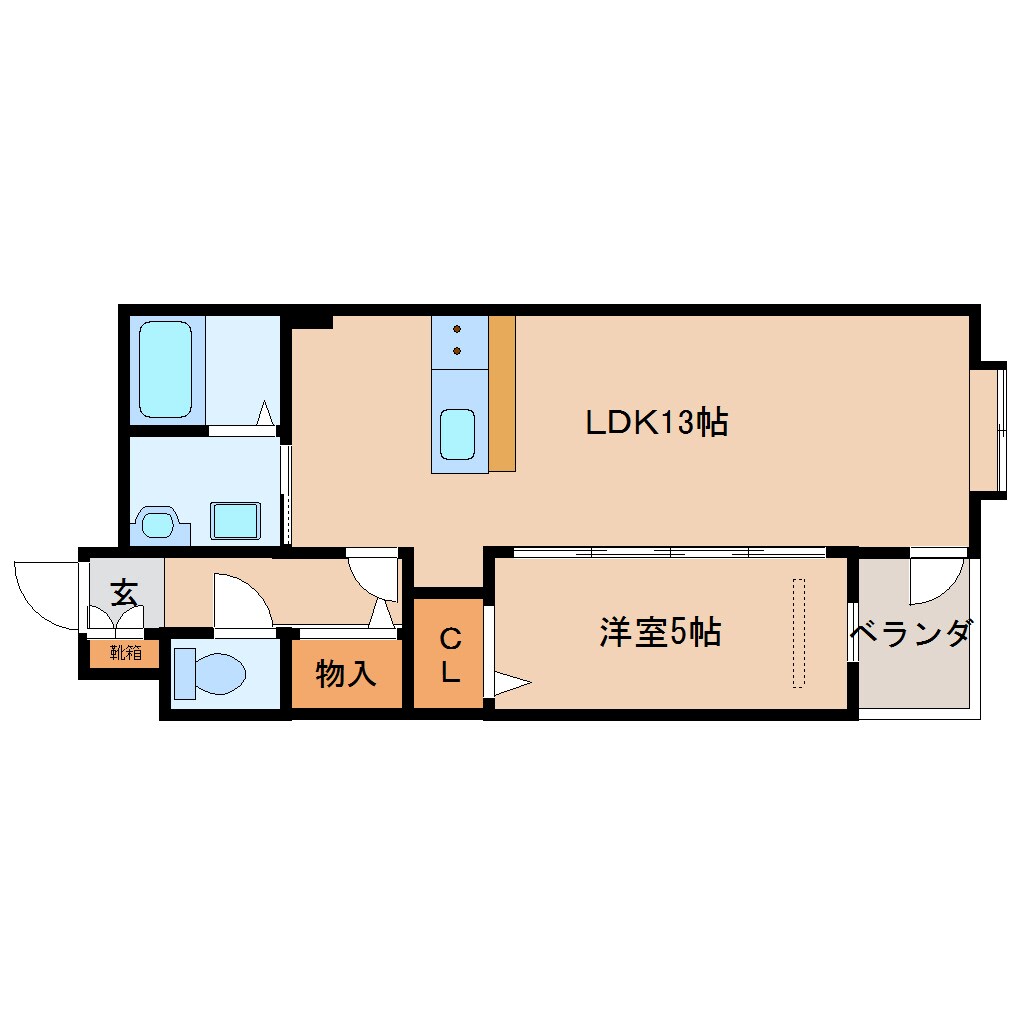 静岡駅 徒歩13分 3階の物件間取画像