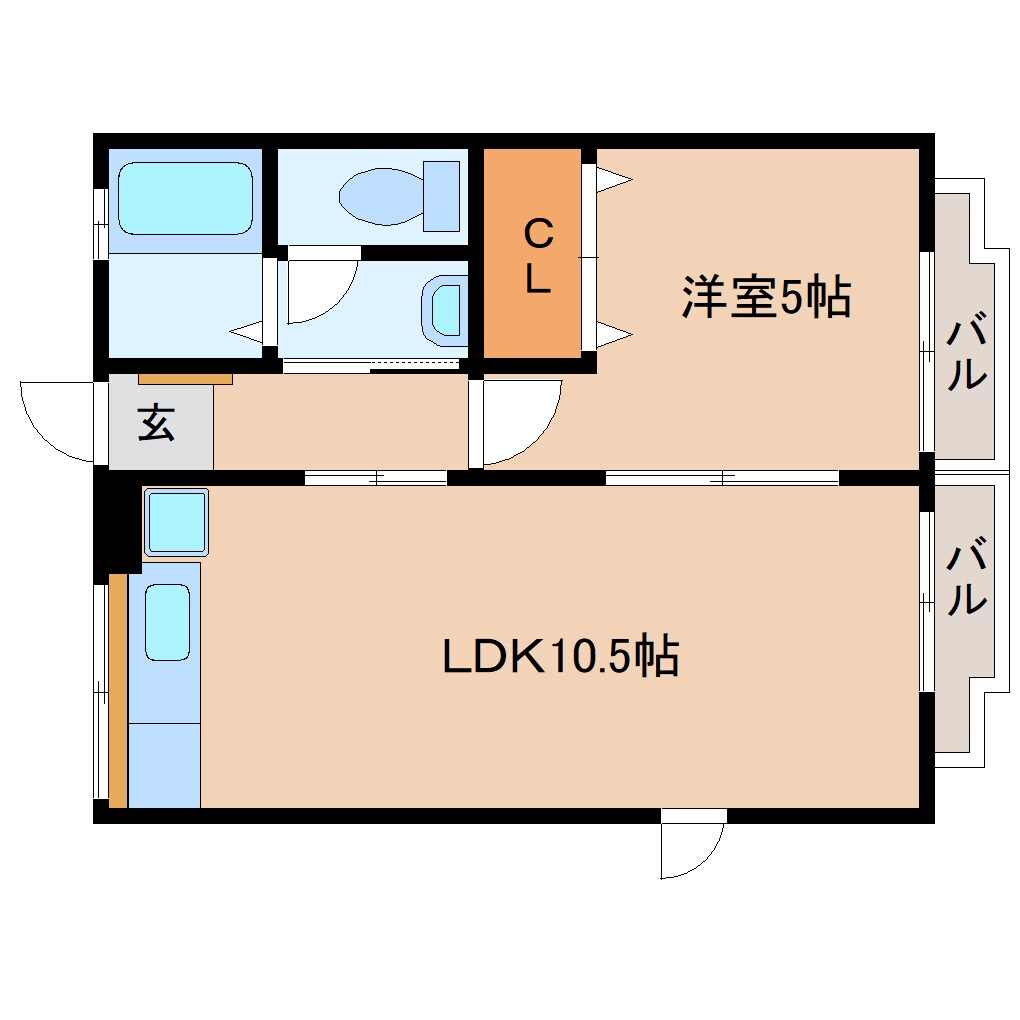 静岡駅 バス19分  千代田小学校前下車：停歩1分 1階の物件間取画像