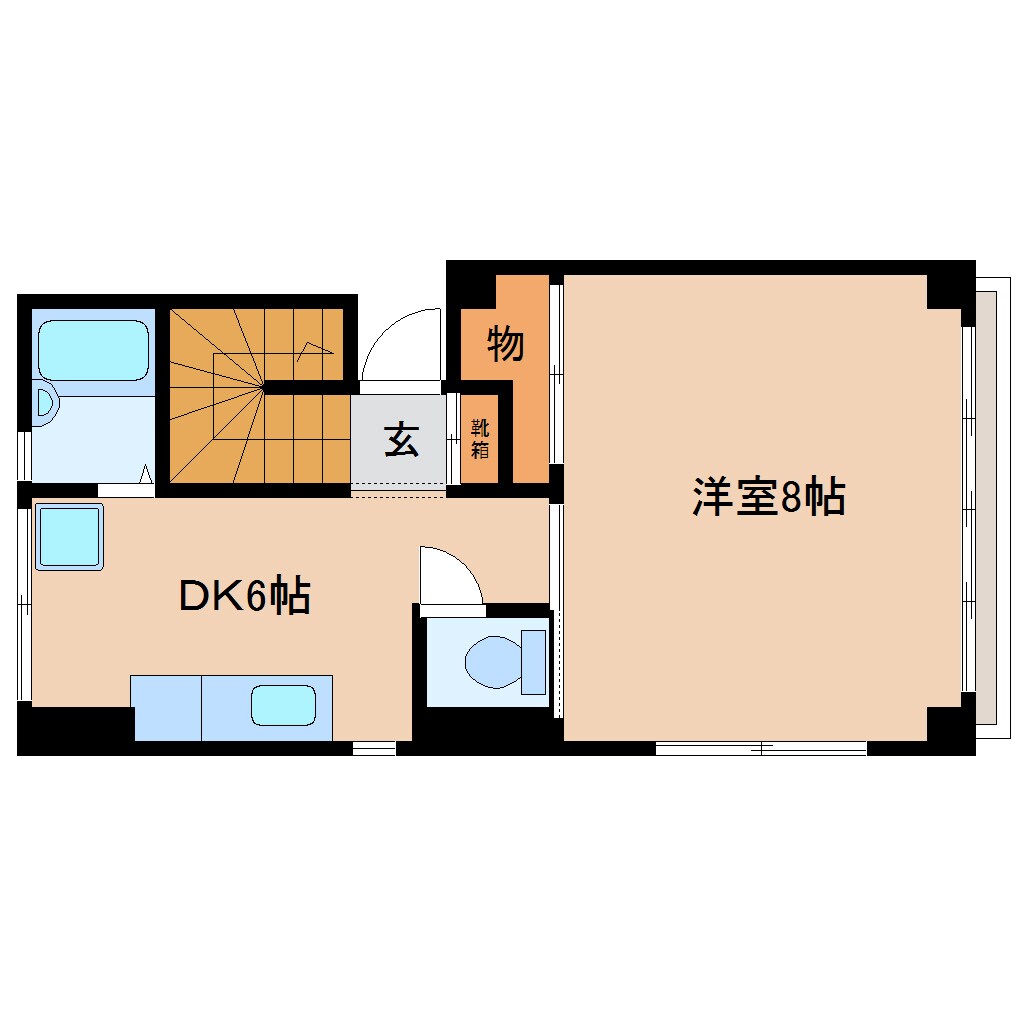静岡県静岡市葵区新通1丁目マンション 3階の物件間取画像