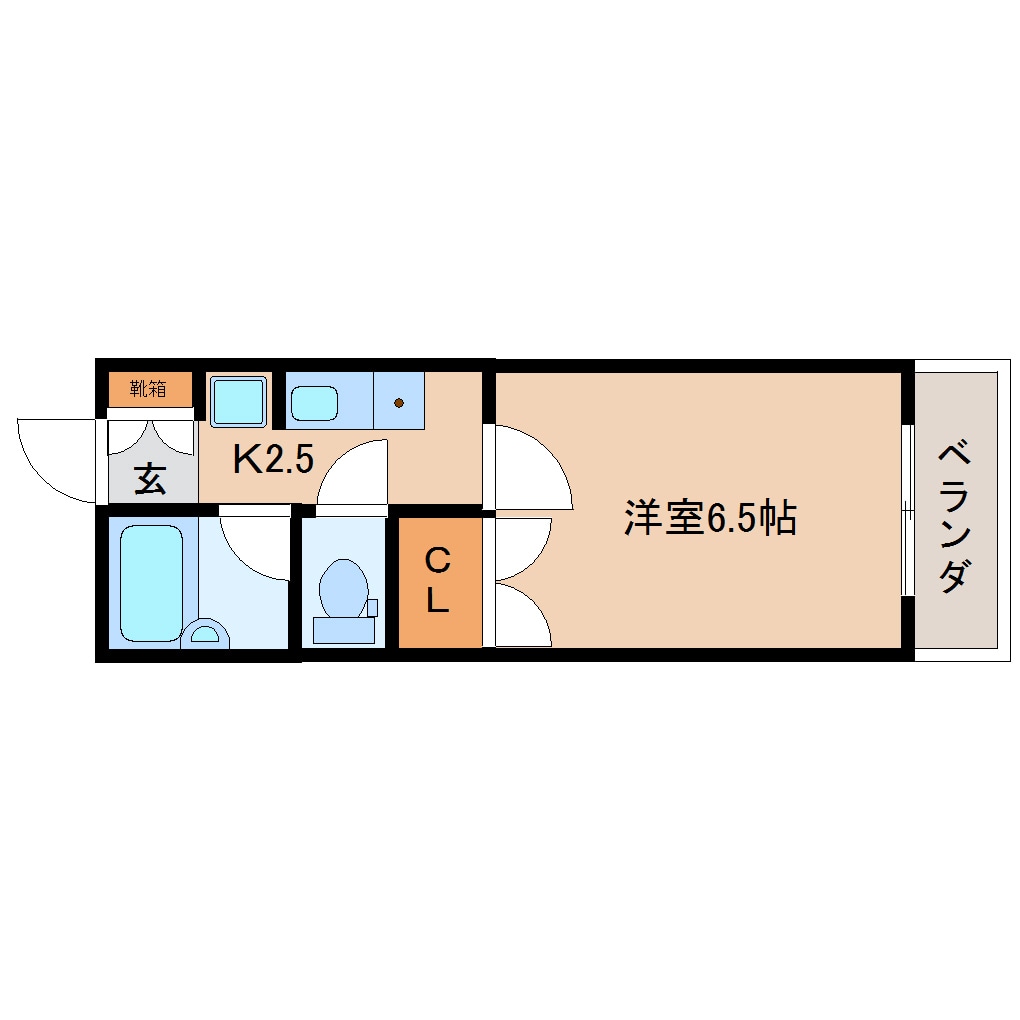 静岡駅 徒歩13分 7階の物件間取画像