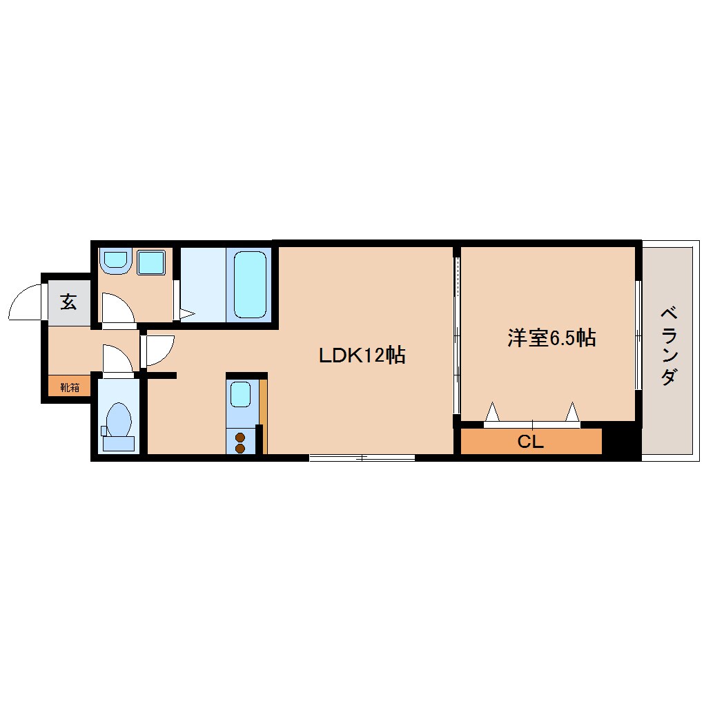 静岡県静岡市葵区研屋町マンション 2階の物件間取画像
