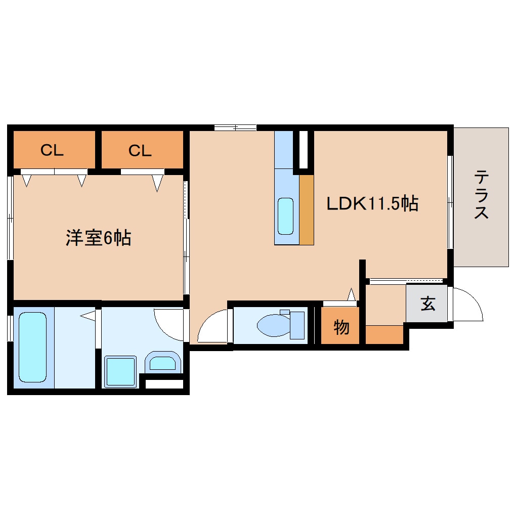 静岡駅 バス30分  郷堂下車：停歩5分 1階の物件間取画像