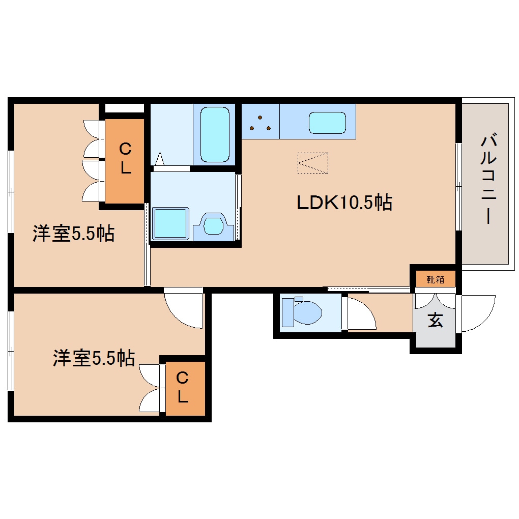 静岡駅 バス21分  御新田上下車：停歩3分 1階の物件間取画像