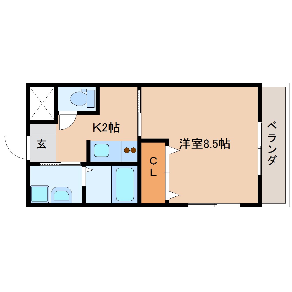 静岡駅 バス20分  柳新田北下車：停歩3分 2階の物件間取画像