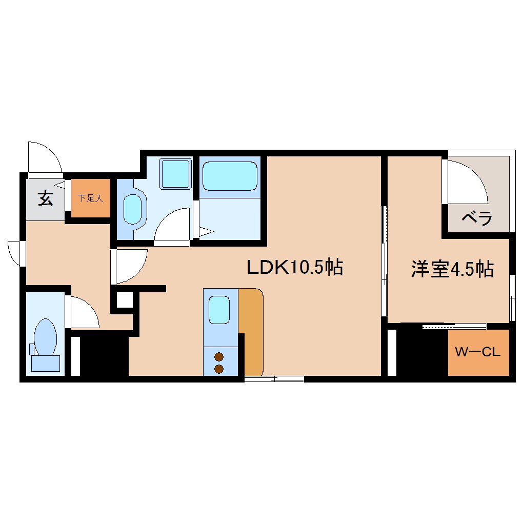 東静岡駅 徒歩1分 2階の物件間取画像