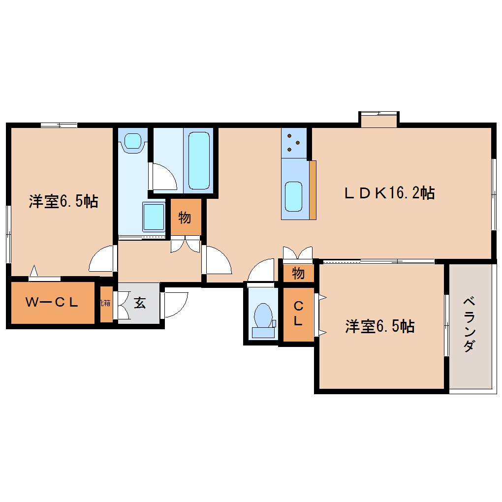 静岡駅 徒歩21分 2階の物件間取画像