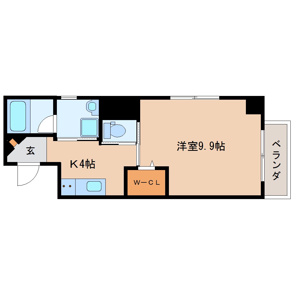 静岡駅 徒歩18分 3階の物件間取画像