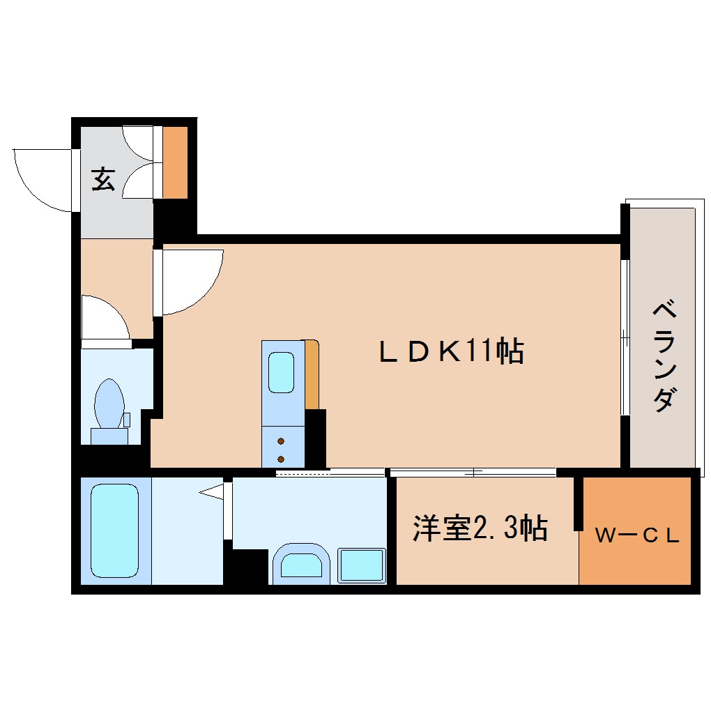 春日町駅 徒歩2分 3階の物件間取画像