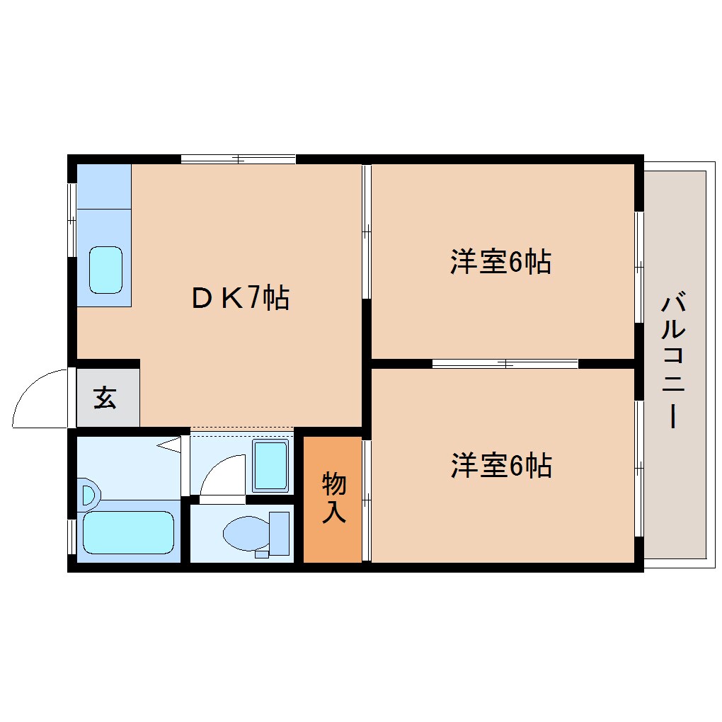 静岡駅 バス24分  手越原下車：停歩11分 2階の物件間取画像