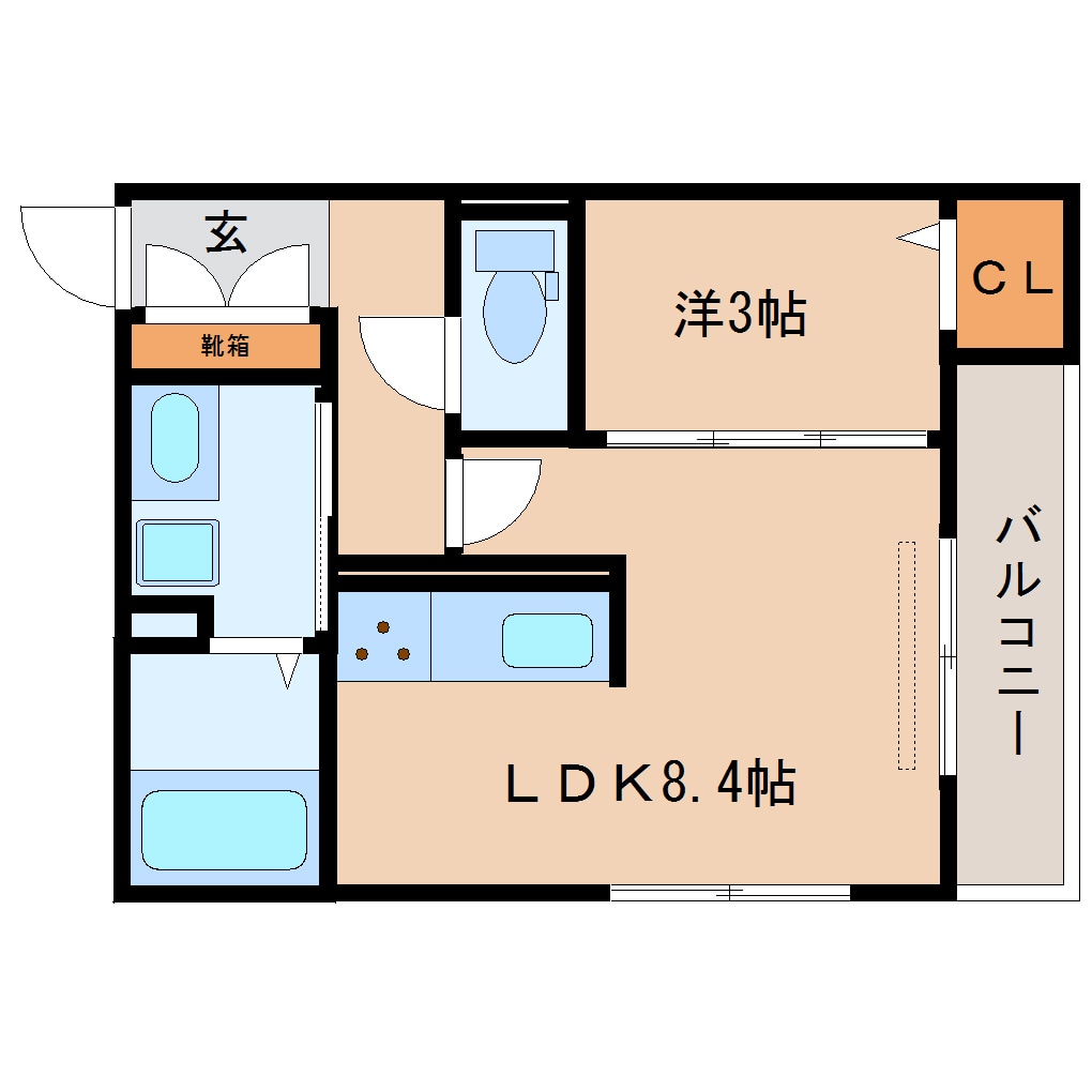 静岡駅 バス14分  巴町下車：停歩2分 3階の物件間取画像