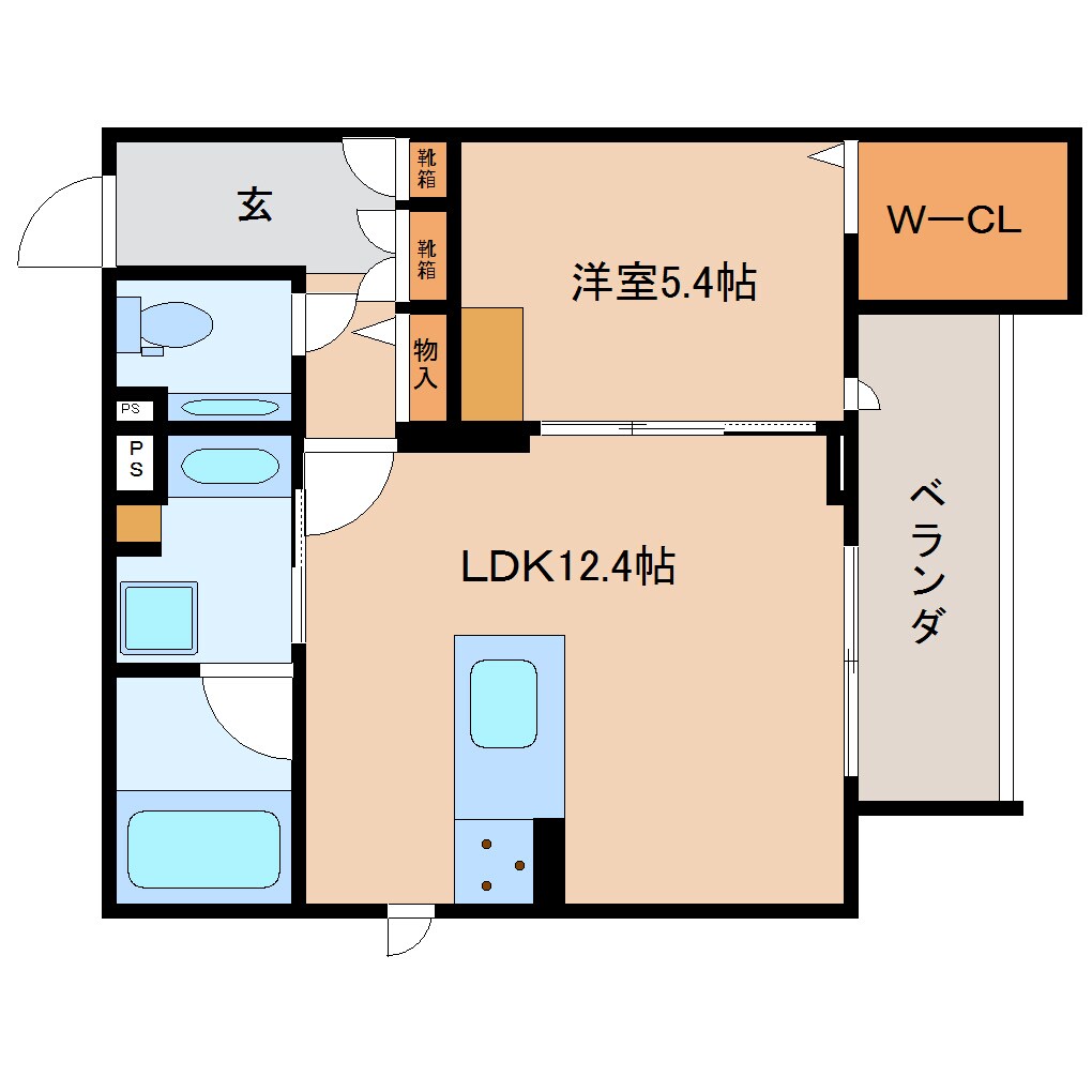 日吉町駅 徒歩7分 1階の物件間取画像