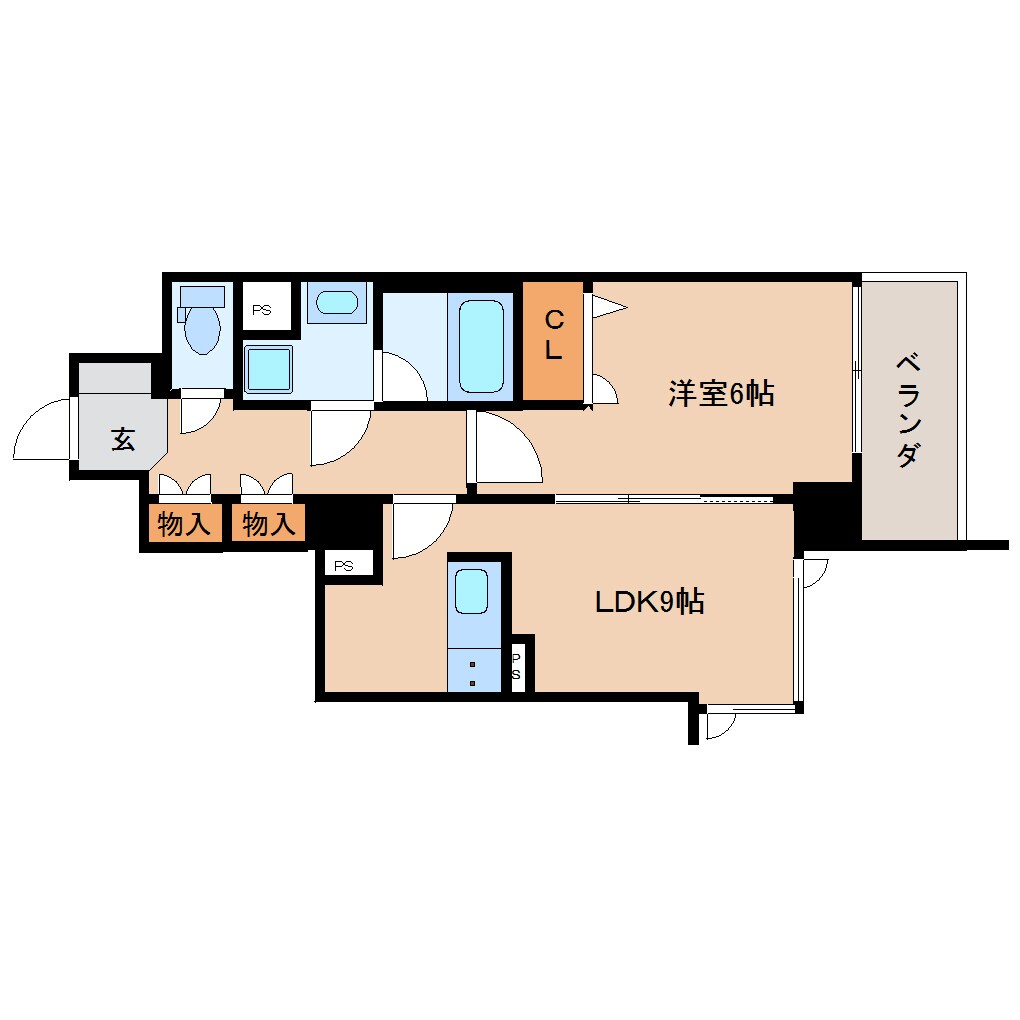 新静岡駅 徒歩6分 7階の物件間取画像