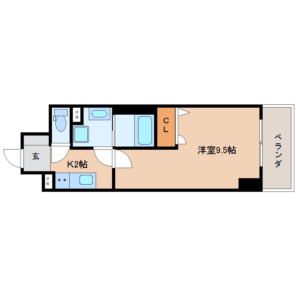 新静岡駅 徒歩6分 4階の物件間取画像