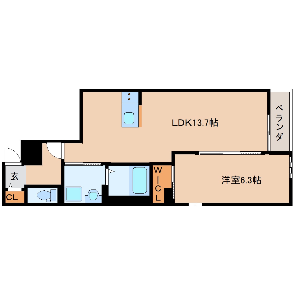 静岡駅 徒歩24分 2階の物件間取画像