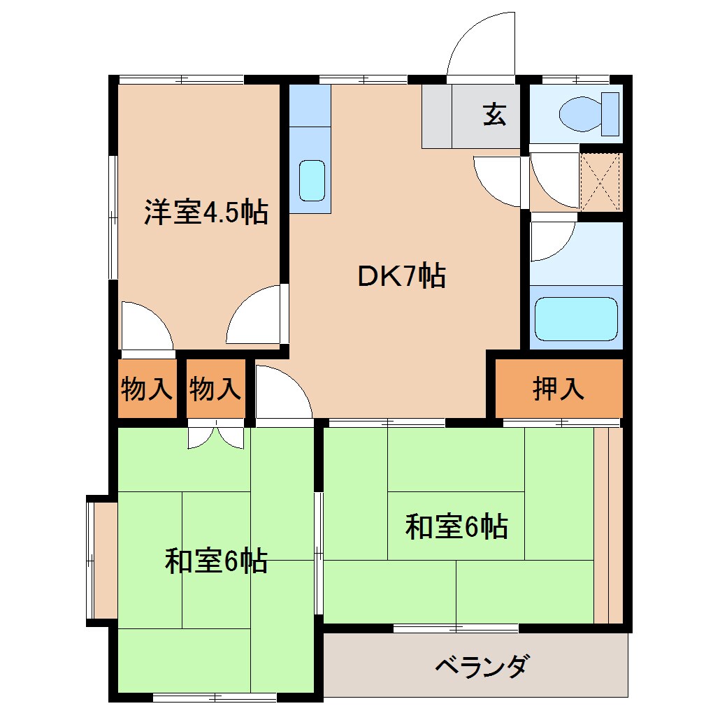 矢吹駅 徒歩15分 2階の物件間取画像