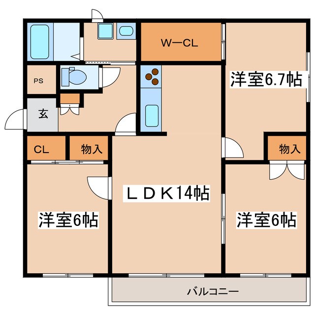 レアル共栄の物件間取画像