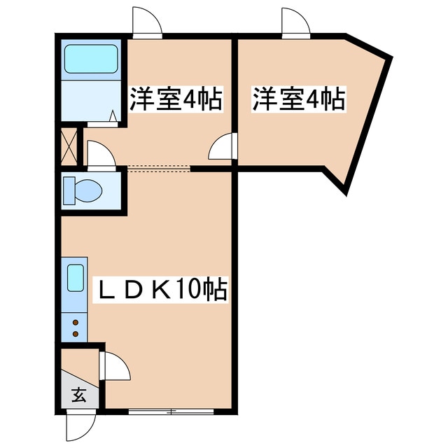 パークサイドＴの物件間取画像