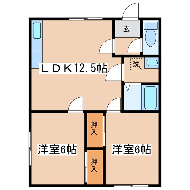 クリスタルハイツの物件間取画像