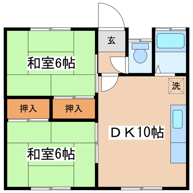 ハイツにしむらの物件間取画像