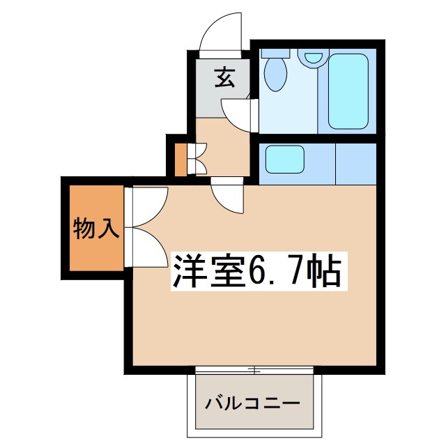 富士マンション暁の物件間取画像