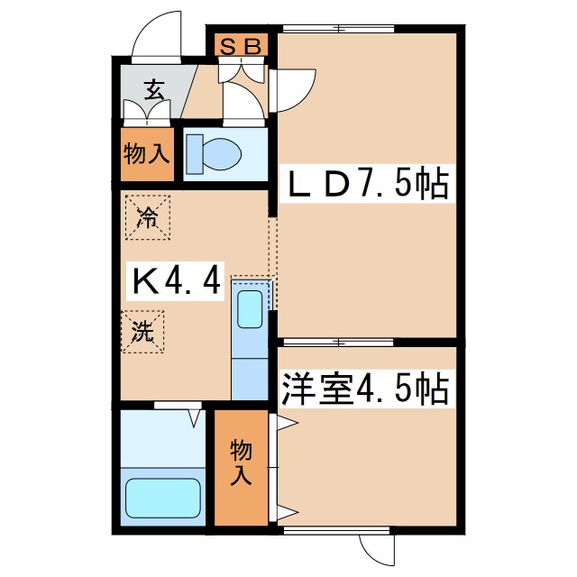 ヴォーンリッヒ緑ヶ岡の物件間取画像