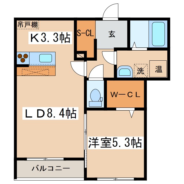 Carre（カレ）の物件間取画像