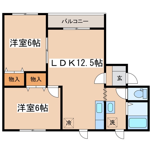 ラ・プラージュの物件間取画像