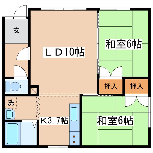 斉藤マンション1の物件間取画像